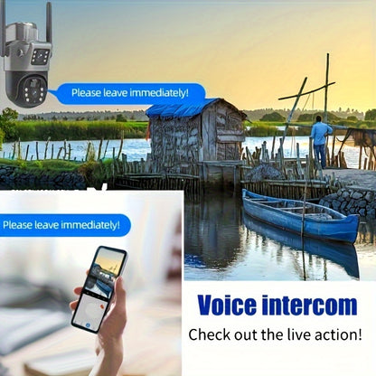 1pc 5MP Smart Solar CCTV, AI Home Monitor with Fall Alert & Emergency Call, Two-Way Talk, Night Vision, Cloud Service – Easy Setup for Bedroom, Bathroom, Living Room, Hall