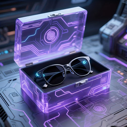 2026 New Smart Wireless Glasses with AI Real-Time Translation & Music Playback, Built-in Speaker & Mic, Long Battery Life, HIFI Sound, Blue Light/UV Protection, Ergonomic Fit, USB-Powered for Smartphone/Tablet - Ideal for Dri