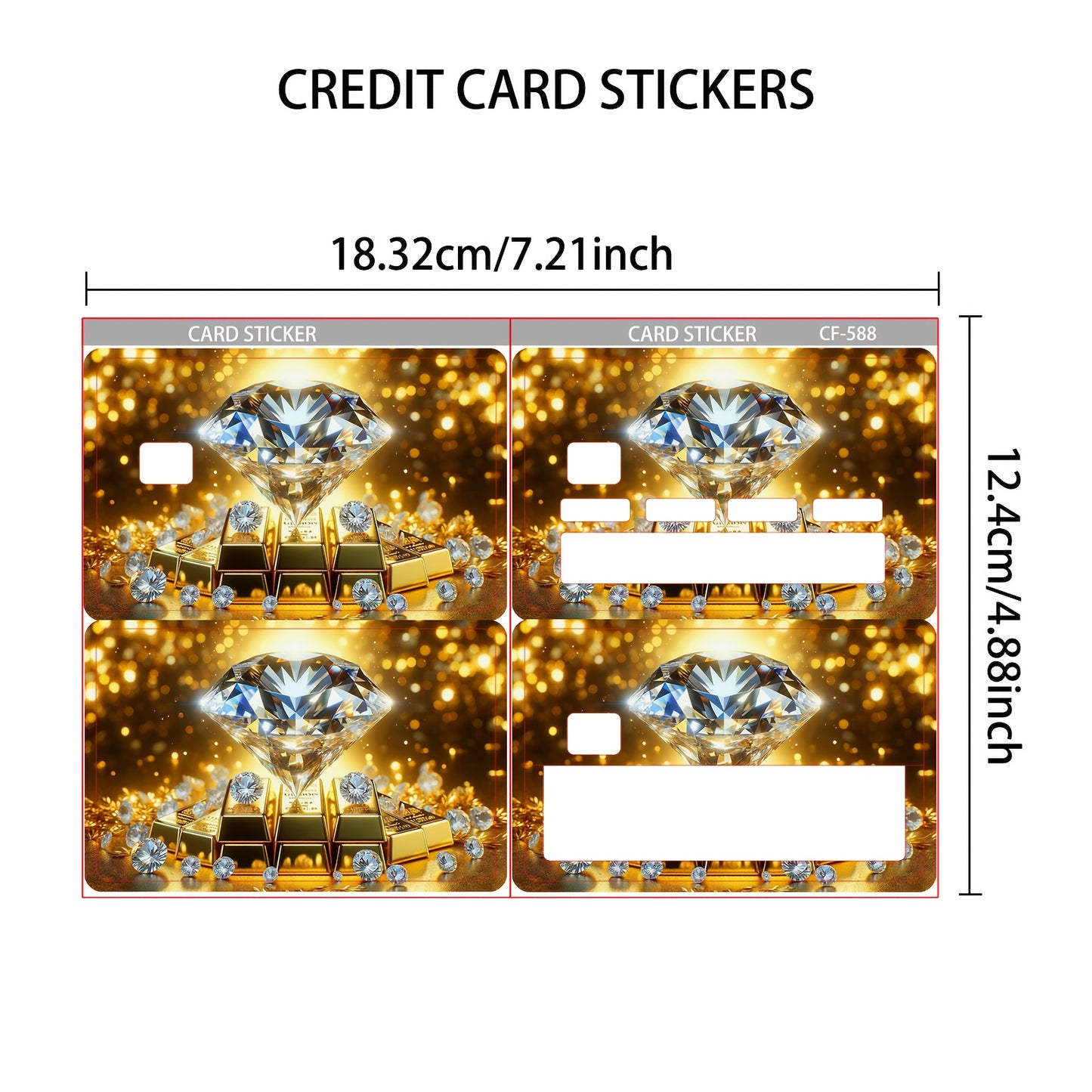 1pc of 4 sheets " and Golden Bar" fun credit card ultra-thin vinyl Light Beige stickers, suitable for credit cards, debit cards, transit cards, key cards. bank card protection with ultra-thin, High Quality, scratch-resistant,