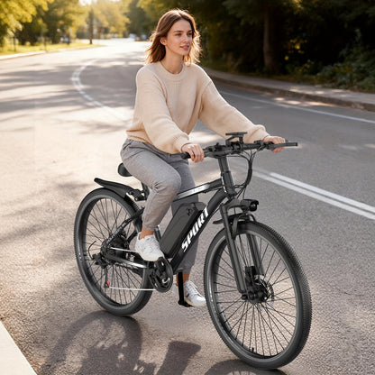 This 26-Inch Electric Bike Features a 48V 10AH Removable Battery, a Peak Power Motor of 749W, a Range of Up to 45 Miles, a Maximum Speed of 24MPH, And 7-Speed Settings for Smoother Rides. It Makes a Perfect Gift Option.
