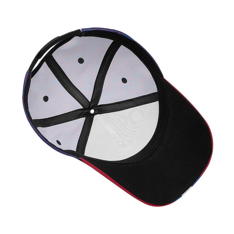 Detroit Basketball Graffiti Cap for Men & Women - Adjustable Snapback Baseball Hat with Iconic Print, Lightweight Suitable for All Seasons, Outdoor Travel, Beach Parties, Spring/Autumn Casual Wear,