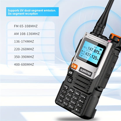 2pcs Alervites AT-K61 Two-Way Radio Transceiver Handheld Walkie-Talkie for Outdoor, Hiking, Camping, Emergency Communication, Compact Design, Durable Construction, Highquality Audio, Handheld Radio, Hiking Enthusiasts, Campin