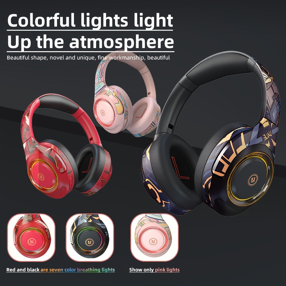 Gaming Headset for PC, PS4, PS5, Xbox, 7.1 Stereo Gaming Headphone for Switch, Over Ear Headphones with Noise Cancelling Mic