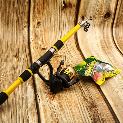 Surf/ Boat Fishing Combo Kit: 6ft/ 7ft Hi-Visibility Rods, Pre-Spooled Reel and 12 T-Tail Lures | Lockable Sections, All-Levels Travel Gear for Beginners and Pros