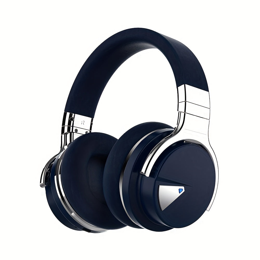 Active Noise Cancelling Wireless Headphones, 30H Playtime, with Microphone, Deep Bass, 30 Hours Playtime