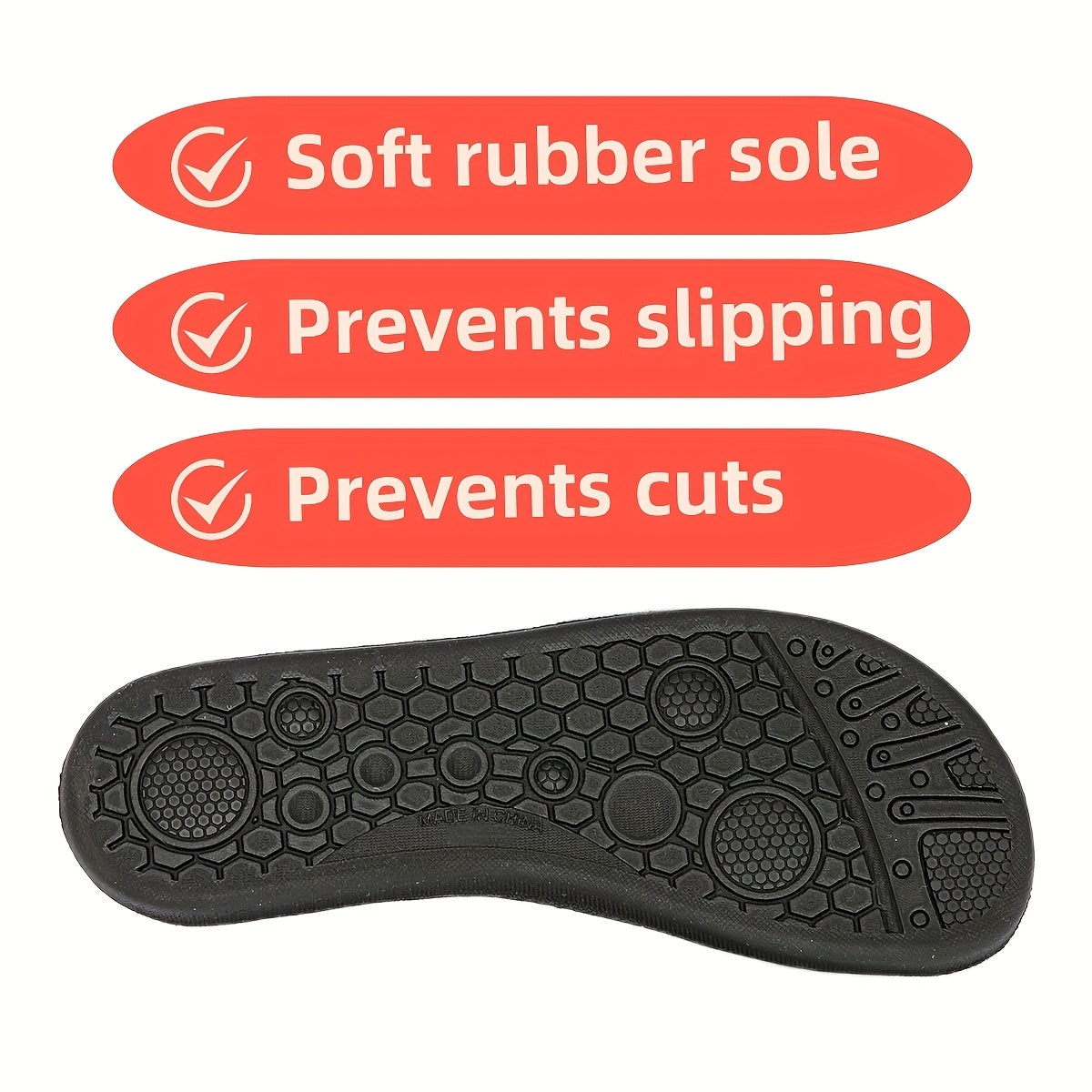 New Women'S Beach Shoes with Cute Cartoon Prints, Slip-Resistant, Sand-Proof, Soft Soles, Quick-Drying, Designed to Prevent Scratches, Suitable for Outdoor Water Activities, Indoor Sports, Fitness, Floor Socks, Yoga Shoes, Tr
