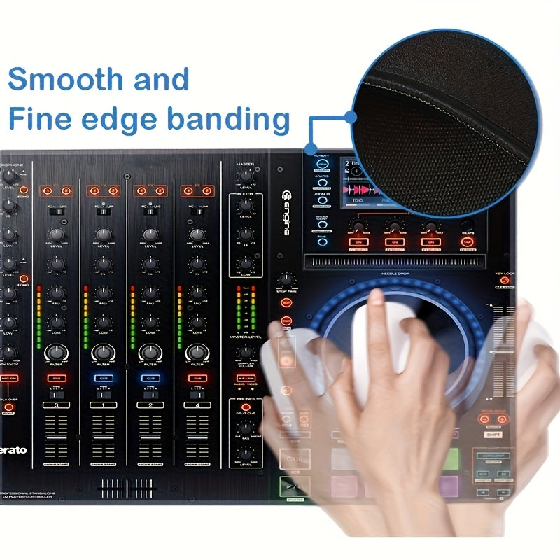 Gaming Mouse Pad And Desk Mat Designed for DJ Studios, Featuring a Non-Slip Rubber Base And Sealed Edges. A Sturdy Keyboard Mat Ideal for Music Production, Perfect As a Gift for Musicians And Gamers.