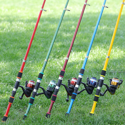 Sougayilang Fishing Rod Combo Set, 1.8m Telescopic Sea Fishing Pole With Reel, Line, Lures & Accessories For Beginners