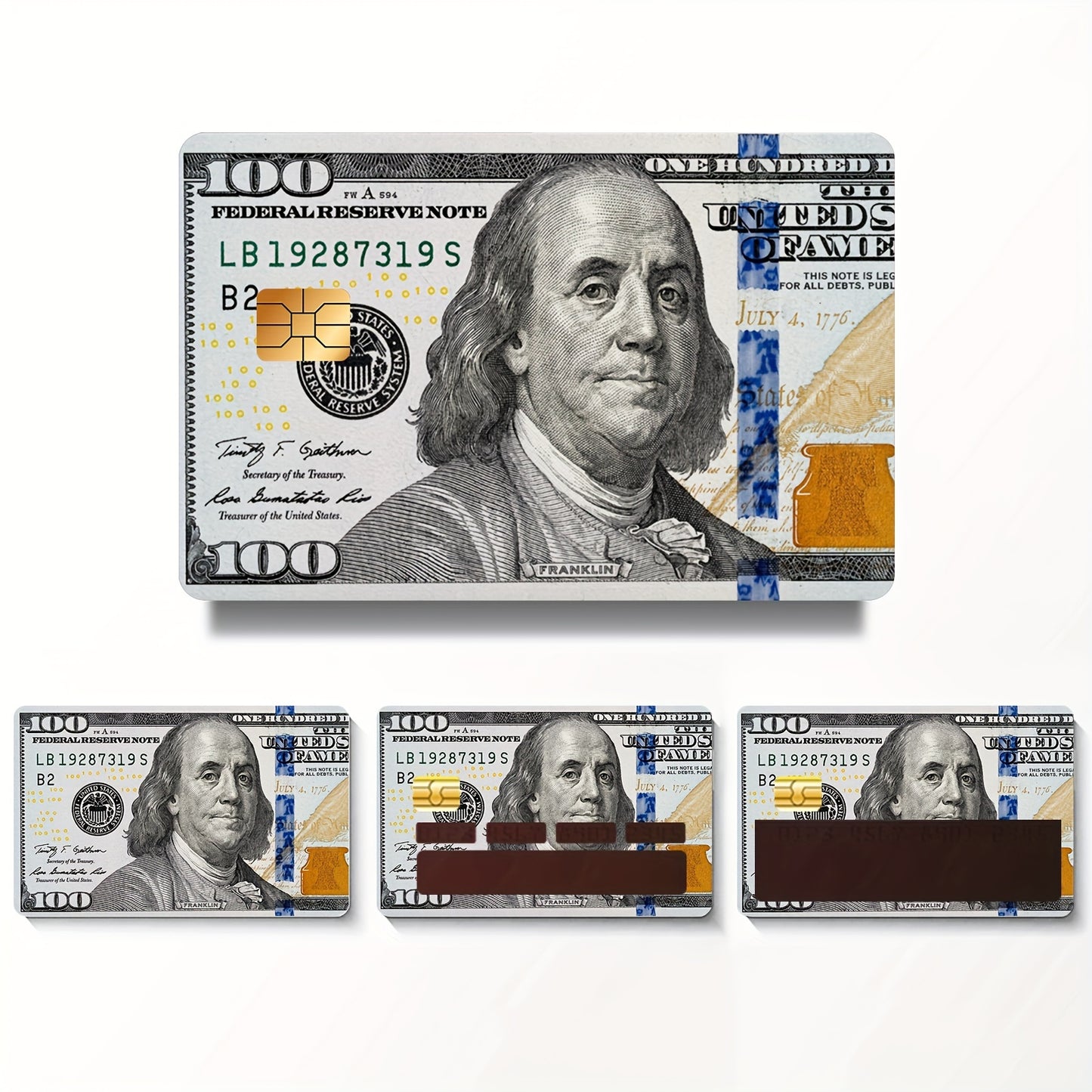 4pcs Ultra-thin Light Beige Vinyl Residue-free Stickers for Credit Cards, Bank Debit Cards, Transportation Cards, High Quality, Scratch-resistant, Anti-slip Film