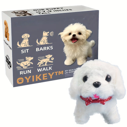 2025 New Robot Dog, Robot Puppy That Acts Like A Real Puppy, - My Realistic Robotic Puppy, Dog Robot for Children, Robot Dog - Walking, Barking, Tail Wagging, Gift a Towing Rope, Birthday Gift
