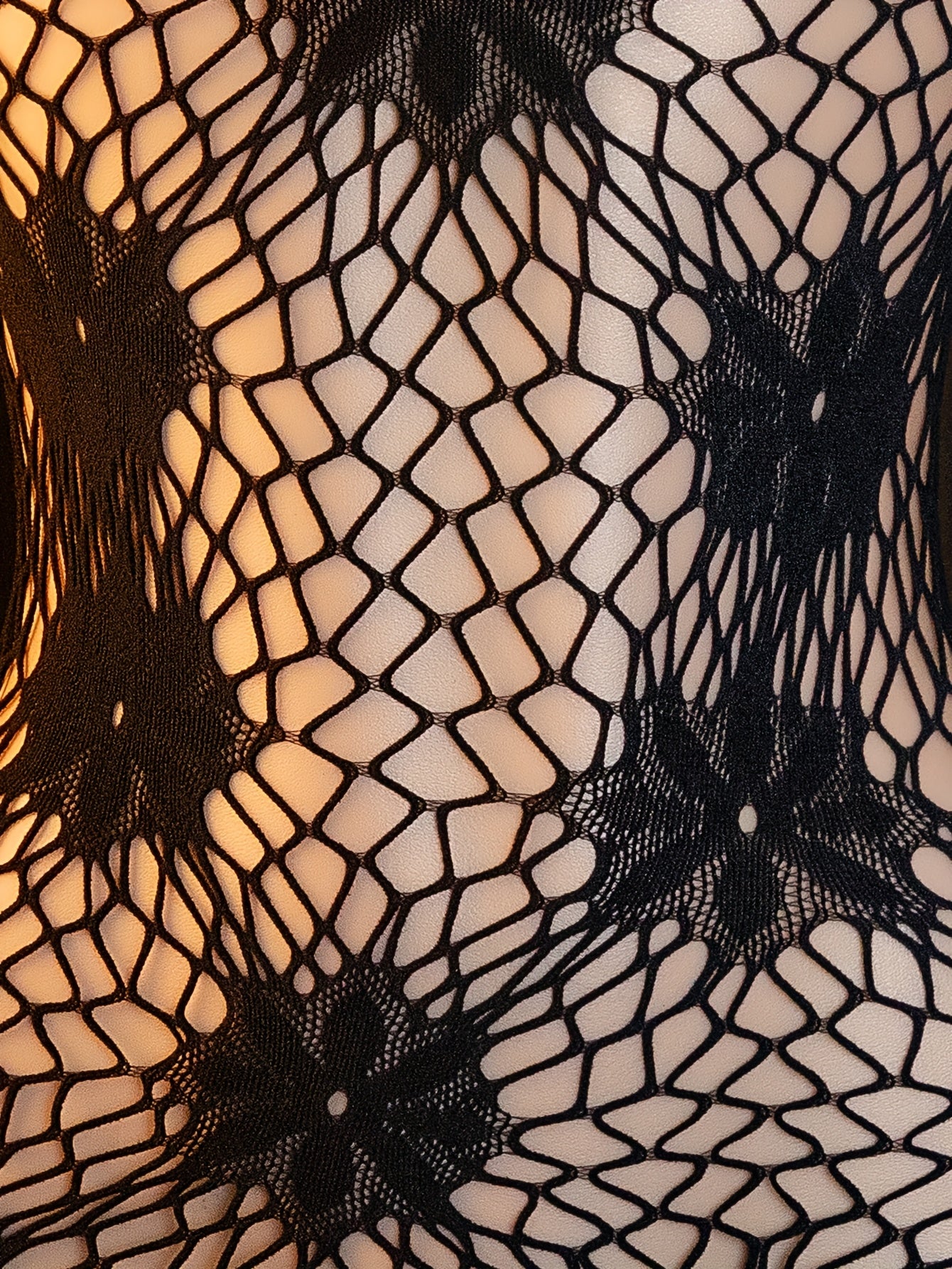 [Mesh Bodysuit] Sexy Lingerie Slit Mesh Bodysuit, Alluring Fishnet Leotard