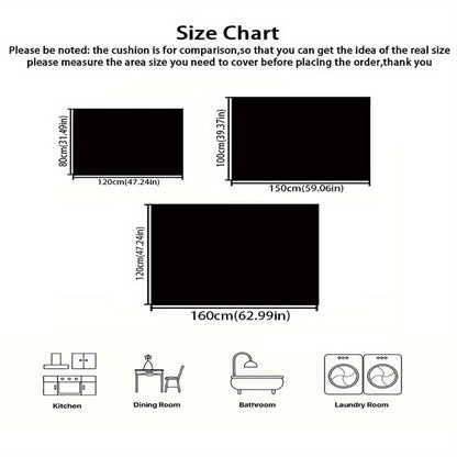 1pc African American Women Pattern Area Mat - Washable Polyester Fiber, Large Size for Living Room, Bedroom, Kitchen, Bathroom & Outdoor Decor, Stylish Home Accent, Halloween Decor | Artistic Area Mat | Machine Washable Mat,
