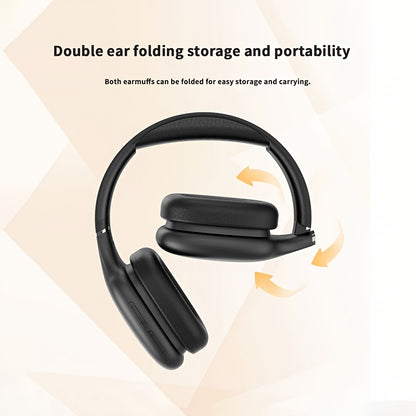 [Wireless Headset] HIRRES BT1638-5.4 Wireless Over-Ear Headset | Ultra-High Sound Quality, Comfortable Padded Design, Foldable, Built-in Mic for Gaming, Travel, Home Office, Gym - Ideal Holiday Gift