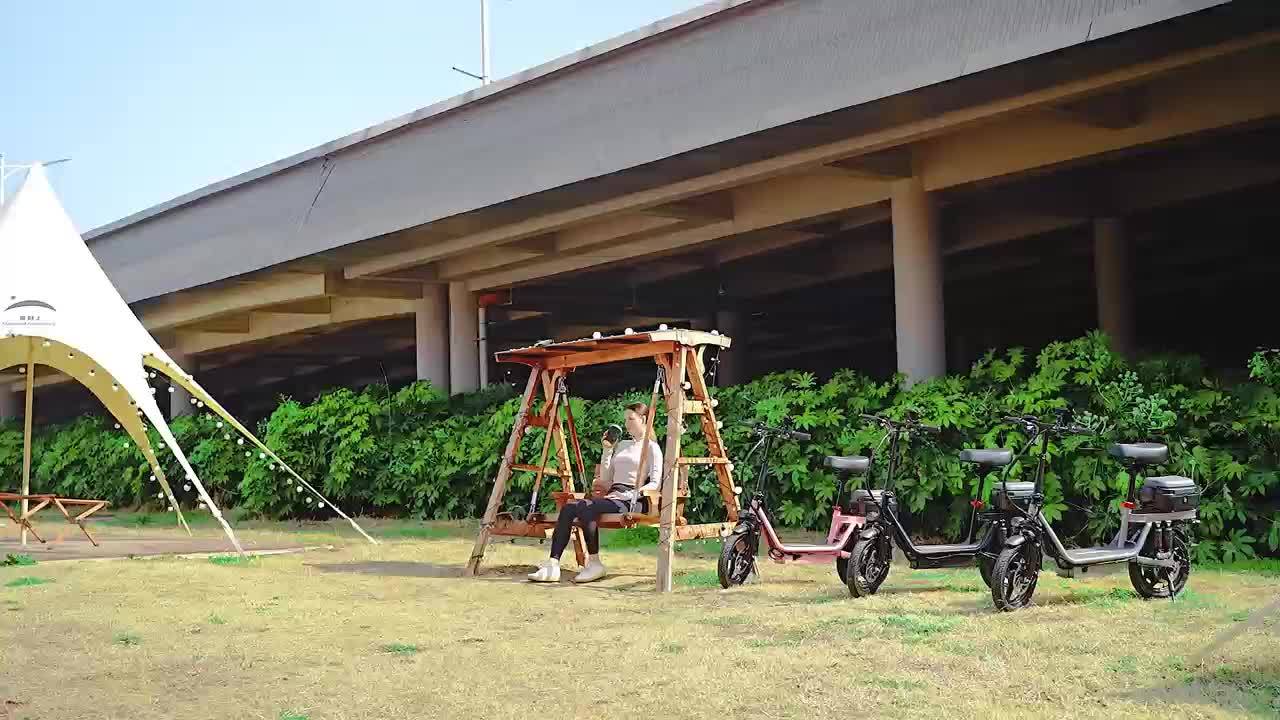 Peak Power 740W Adult Electric Scooter with Seat, 48V10/15AH Lithium Battery, 10 Shock Absorption, 14-Inch Tubeless Protective Tires, Dual Disc Brakes