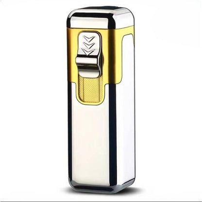 1pc Quad Direct Blow Flame Inflatable Butane Lighter | Adjustable Windproof, Metal, Ideal for Camping, Outdoor, Collections, Gifts, Birthday, Holiday Gifts
