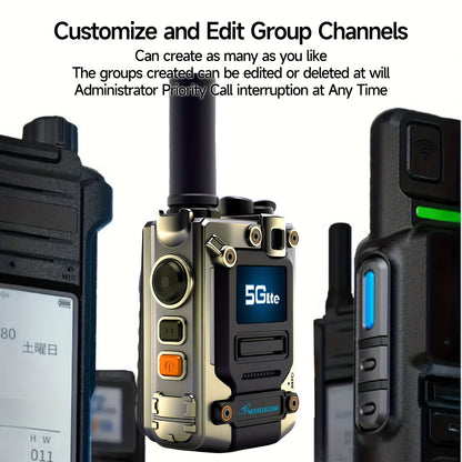 K300S Global Long Range Walkie Talkie Via Cellular Network Sim Card No Monthly Fee Us Coverage Truckers Construction Hotels Use Camping Hunting Adults Poc Two Way Radios Rechargeable
