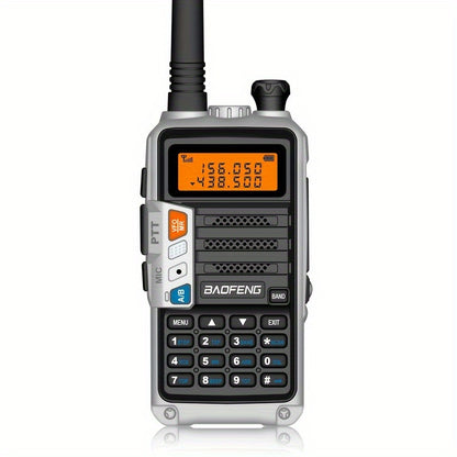 BAOFENG Walkie Talkie - Handheld Multi-Band Reception & Transmittance, Portable Dual-Way Radio with Large Capacity, High Power, Long-Range Communication, LED Flashlight, and Radio Frequency Monitoring, Walkie Talkie Designed