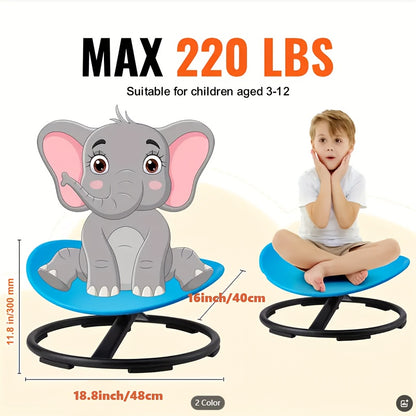 Swivel Chair For Autistic Children, Sensory Chair For Autistic Children 360 Degree Swivel Ergonomically Designed To Train Body Coordination, No Assembly Required, Non-Slip Designed Sensory Swivel Chair For Children, Easter Gi