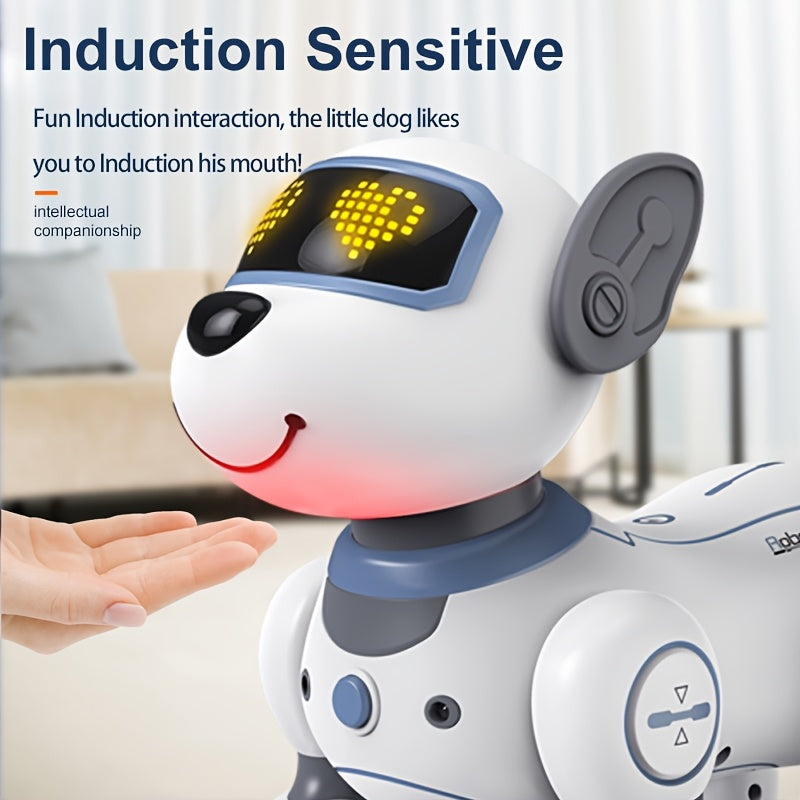 GRAXGROW Funny RC Robot Electronic Dog Stunt Dog Voice Command Programmable Music Dance, Infrared Remote Control Robot Dog for Kids Toys Ages 3+ Boys And Girls for Birthday Gifts, Entertainment, Interactive Play, Fun Robot, P
