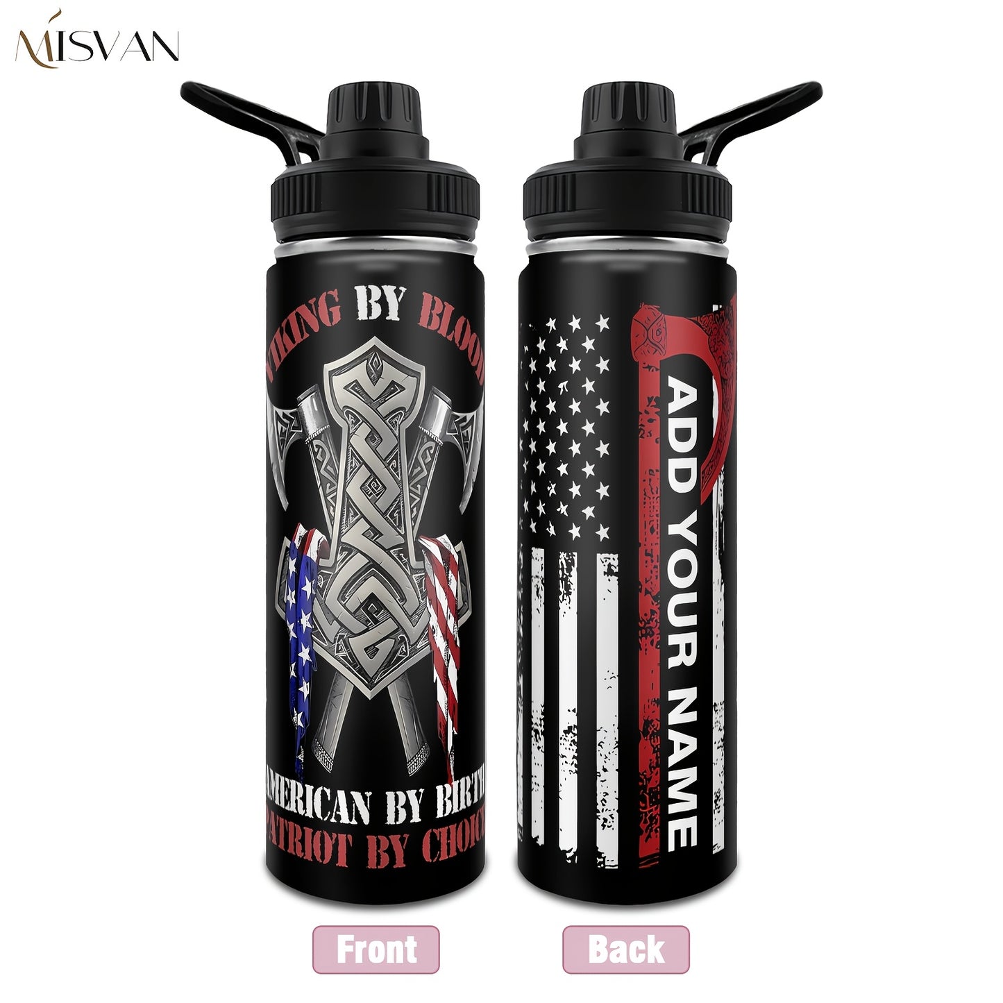 [Custom] 1pc, Beautiful and Personalized Print. 20oz, 22oz, 40oz Steel Insulated Bottle Cups with Lids. Drinkware for Summer and Winter. Outdoor Travel Sports Accessories. The Best Gift for Mother's Day, Father's Day, Other F