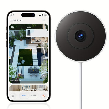 Ai Indoor Window Camera - Protect What Matters, 5G WIFI 2K Smart Home Security Camera With Blacklight Full-Color | U.S. Cloud | 911 Emergency Dispatch | Simple 5-Min Setup, 2-Way Audio, Easy Quick Install