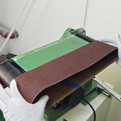 12pcs Sanding Belt Set, 4x36 Inches, Aluminum Oxide Grit 60/80/120/150/240/400, High-Quality Sandpaper Strips with Nylon and Cloth Backing, Suitable for Portable Grinding Tools, All-Season Use. Christmas, Halloween Party Supp