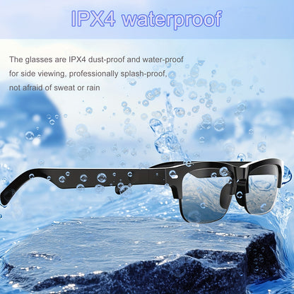 AI Smart Glasses with 160 Languages Real Time Translation Support, Chat GPT System, Multi-functional Audio Glasses for Men And Women, Built-in Microphone And Speaker, Calls Music Playback And Hands-Free Calling, Physical Colo