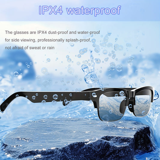 AI Smart Glasses with 160 Languages Real Time Translation Support, Chat GPT System, Multi-functional Audio Glasses for Men And Women, Built-in Microphone And Speaker, Calls Music Playback And Hands-Free Calling, Physical Colo