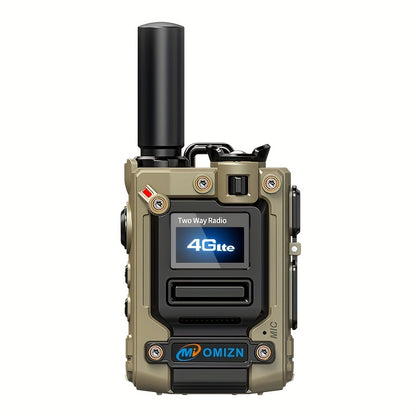 Global Walkie Talkie 5000 Km Real-Time Call, Two-Way Radio PTT with Flashlight, Aluminum Alloy Body, Includes 2.4G/3G/4G/5G and Other Functions, Rechargeable Battery, 172 Countries Coverage, Portable Wireless Mobilizer for Hi