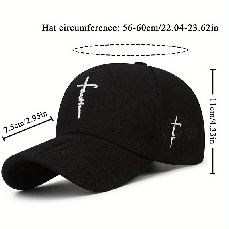 2pcs/set - Fashionable Black and White Baseball Cap, Exquisite Cross Embroidery, Breathable Acrylic Duckbill Design, Suitable for Outdoor Sports, Fashionable for Men and Women, Sports Accessories | Fashionable Headwear | Dura