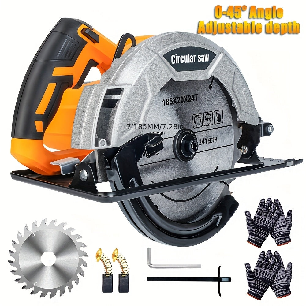 7-1/4'' There's A Rope Circular Saw Electric Saw Electric Circular Saw Professional Corded Circular Saw Wood Cutter DCS391B110 with Depth Adjustment Angle Adjustment 0-45° Bevel Circular Saw Sleeve Price High-power Circular