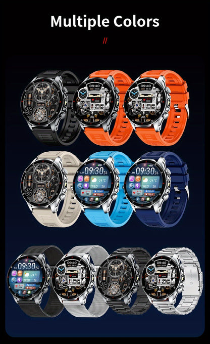 [SUNKTA Smart Watch] SUNKTA Smart Watch for Men Women | 1.53" Full Touch Display, Long Range Flashlight, Wireless Calls, 100+ Activity Modes, Call & Message Alerts, 290mAh Large Battery, Fitness Tracker, Compatible with iPhon