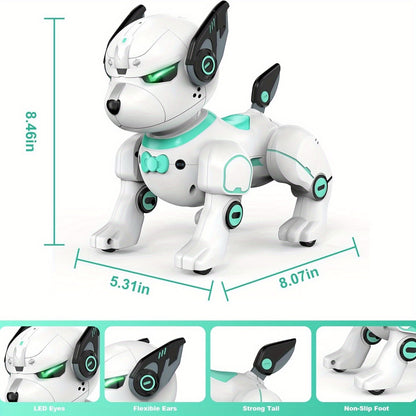 2025New Intelligent Black Technology Robot Dog Cute Companion, Playmate, Future Technology, Christmas And Halloween, Birthday Gift