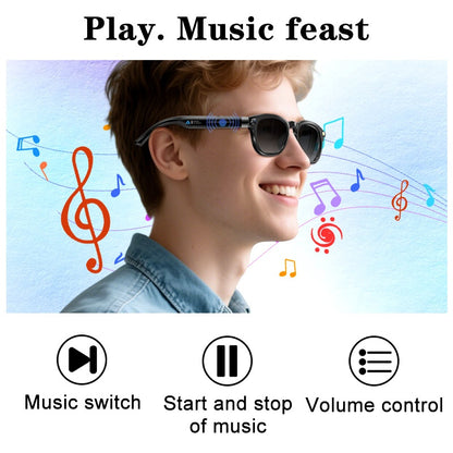 New Release AI Smart Glasses with 8MP HD Camera & 1080P Video Recording, Built-in AI Voice Assistant, Wireless Wireless Smart Glasses for translation (164 Languages), Compatible with iPhone/iOS & Android, ic, Unisex for Men/W
