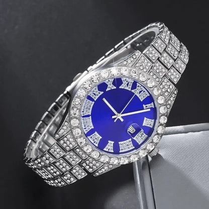 6pcs/ set Men Watch, Luxury Men Watches, Alloy Watch Strap Watch for Men, Quartz Watch, Calendar Adjustable, Work and Daily Decorationfor Casual Attire, Hristmas Present Halloween GiftIdeal Choice for Gifts Wrist Watch, Reloj