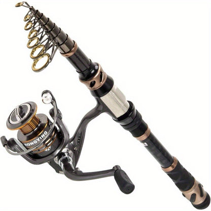 Telescopic Fishing Rod and Reel Combo V, 102Pcs Fishing Lures Baits Tackle, Saltwater Freshwater Resistant Fishing Gear, Ultra Light Fishing Rod And Reel Combo, Sea Fishing Rod, Baitcaster Rod And Reel, Telescopic Fishing Rod