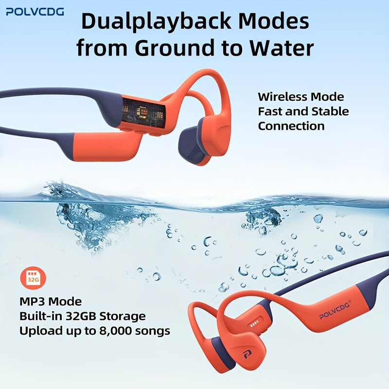 Newly Upgraded 2.0 X16 Wireless Bone Conduction Earphones Are Professional And Sweat Resistant, Providing Clear Communication with The Microphone. The Magnetic Charging Port Has a Long Lifespan And a Large Memory Wireless/Mp3
