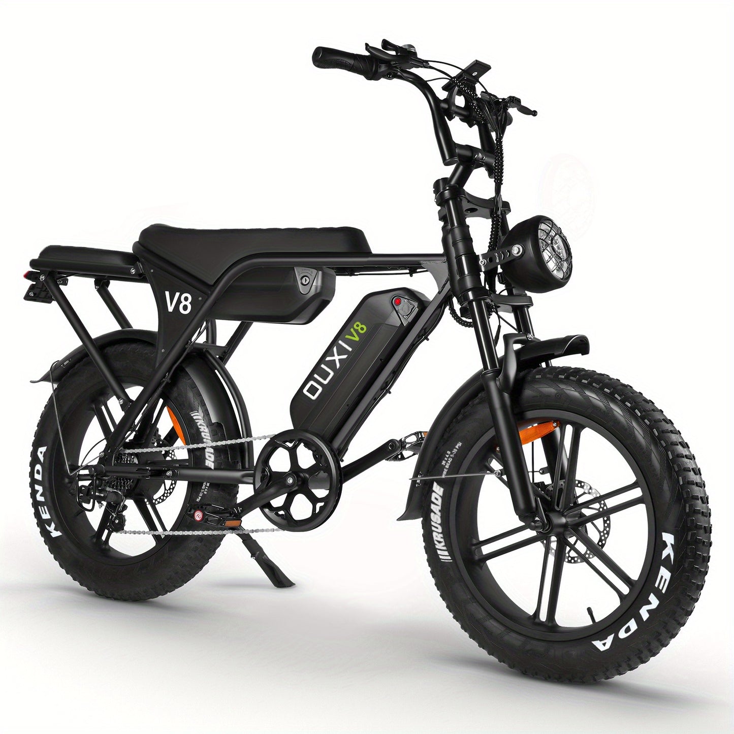 Electric Bike, Dual Battery V8 Max E-Bike - 100km Range & 19mph Speed, 740W Adults Electric Bicycle for City Commuting & Trail Ridin