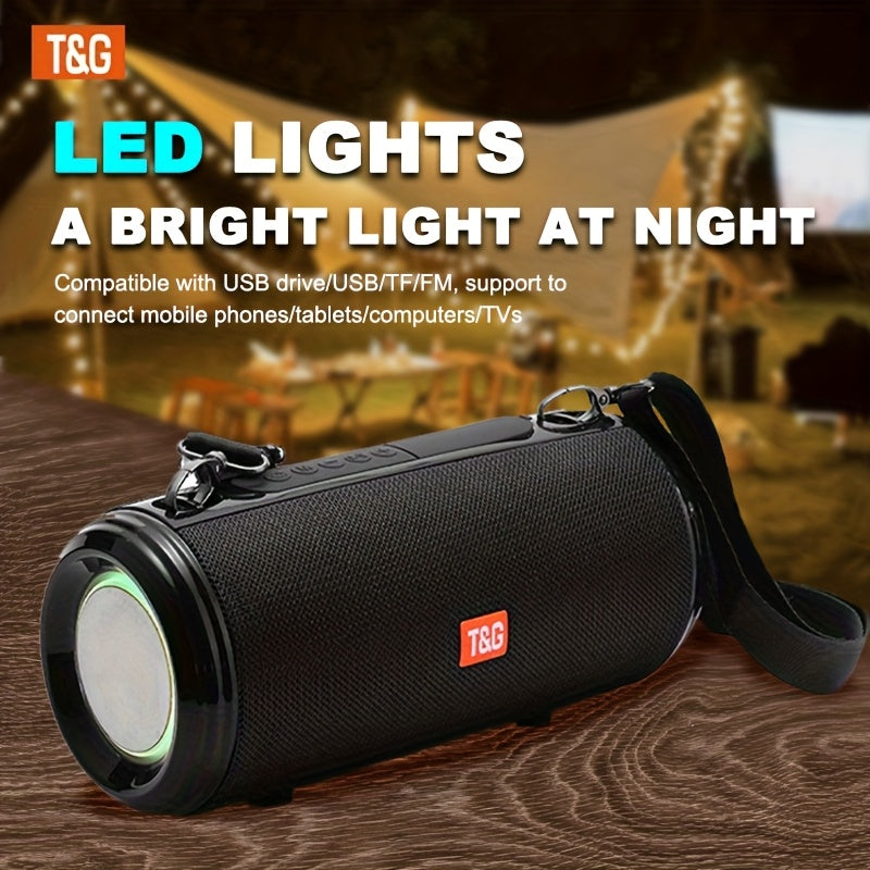 TG537 Portable Wireless Speaker - TWS Technology, Hands-Free Calling, TF Card & USB Playback - Works with Smartphones, Tablets, Tvs, Ideal for Camping, Travel, Mobile Accessories