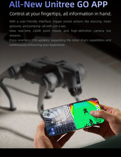 Unitree Go2 AI Robot Dog Smart Bionic Robot, Robot Pet, Home Automation, Modern Robot, Futuristic Design, Highquality Build, Durable Construction, Wireless Robot, Appcontrolled Robot
