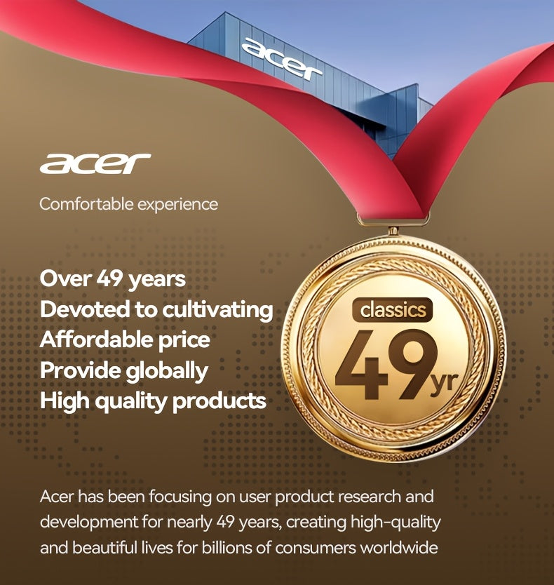 [Acer] 2025 new model back-to-school season TWS Wireless Headset Heavy Bass Stereo + Talking Noise Cancellation Ultra Long Lasting Sports Running In-Ear Low Latency Gaming Mode HIFI Audio Lightweight Touch Design Stylish Desi