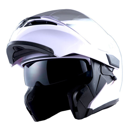 MOTORCYCLE MODULAR FULL FACE HELMET FLIP UP DUAL VISOR HELMET