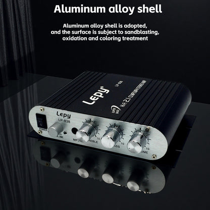 A 600W High-Power 2.1 Channel Amplifier with Hifi Stereo, Featuring Bass Enhancement And Treble Control, 3.5Mm Input, Suitable for Car Speakers, Home Theaters, Computers, And Tvs