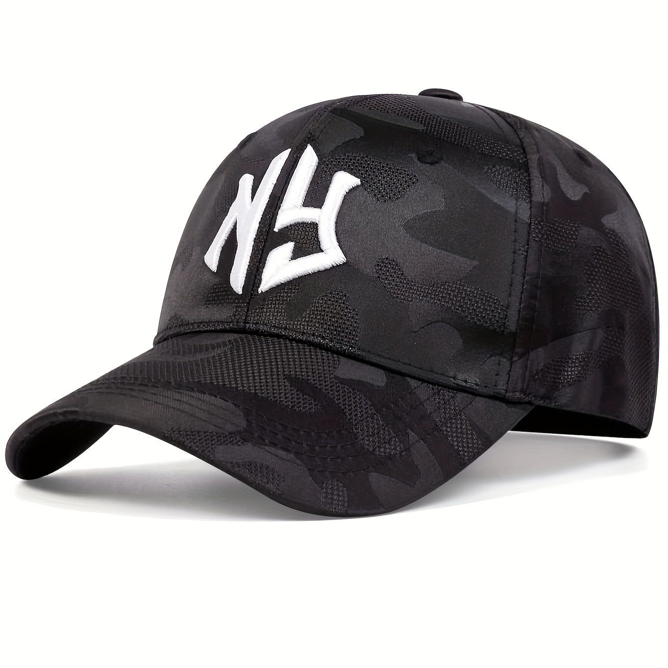 Trendy Embroidery Camouflage Baseball Cap Unisex Hip Hop Dad Hat Lightweight Adjustable Sun Hats For Women & Men