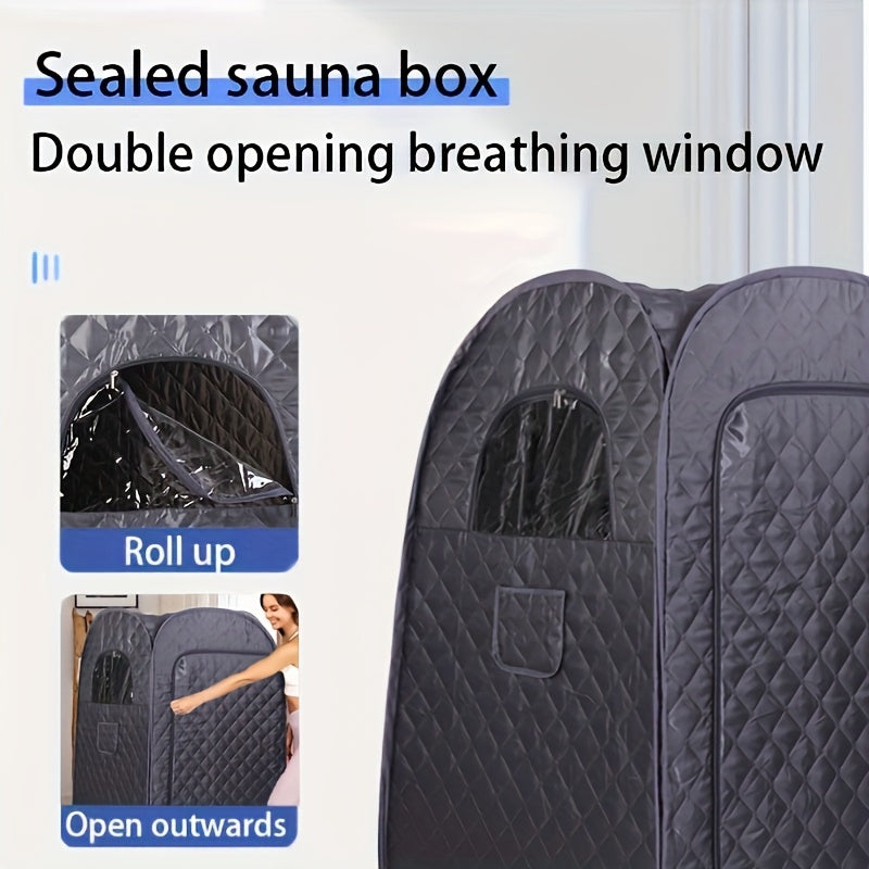 Single Sauna Sweat Steamer, Equipped with Steam Generator, Folding Chair, American Standard Plug, Can Also Steam Sauna At Home, Convenient And Movable, Ideal Family Gift