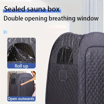 Single Sauna Sweat Steamer, Equipped with Steam Generator, Folding Chair, American Standard Plug, Can Also Steam Sauna At Home, Convenient And Movable, Ideal Family Gift