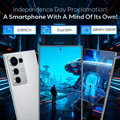 2026 New S25 Ultra Android Smartphone | 6.8-Inch 5G Unlocked Android 14 Smartphone with 12+512GB Storage Options, Facial Recognition, Phone Case, Screen Protector, Headphones, And Charging Cable | Ideal for Daily Use, Travel,