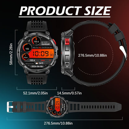2025 Men's smart watch, 1.7-inch HD display, 1100mAh large-capacity battery, 90-day standby time, outdoor compass, wireless call, LED flashlight, 200+ dials, voice assistant, Men's watch, 120+ sports modes, fitness tracker wa
