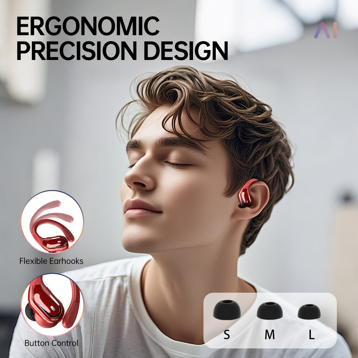LIFEBEE Real-Time Translation Earbuds with APP, Wireless Wireless Translator Headset, Compatible with iOS & Android, USB-C Charging, Portable Wireless Earbuds for Travel, Business, Gym, Meetings - Ideal Gift for Professionals