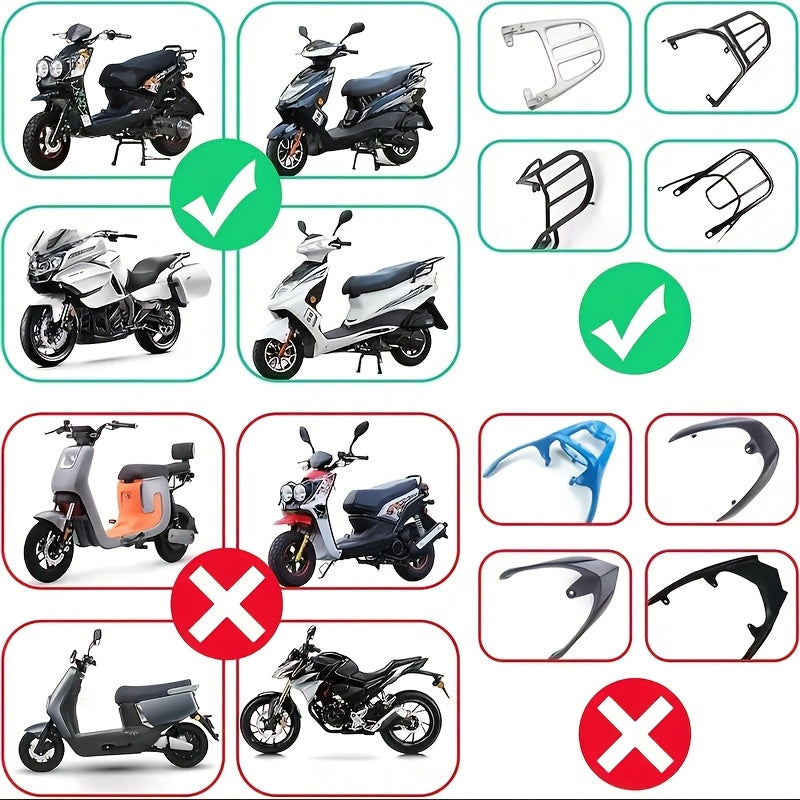 1pc Motorcycle Top Box - Heavy-Duty ABS Motorcycle Luggage Bag with Locking Mechanism, 45L/11.89 Gallon Capacity, Shock-Absorbing Base & Interior Lining, Detachable Straps For Secure Storage Of Helmets, Gloves, Motorcycle Sto